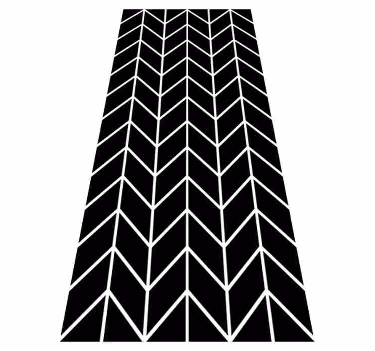 Banyo pvc halı geometrik oklar - TenStickers