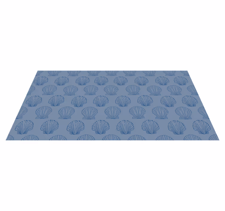 Çiçekler ve bitkiler pvc halı - kabuk deseni motifi - TenStickers
