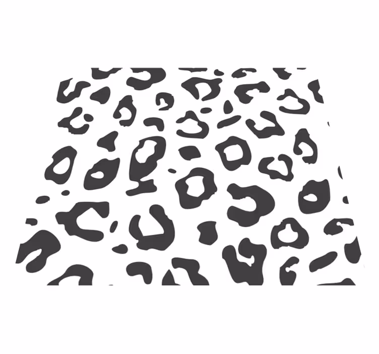 Hayvan baskı pvc halı siyah leopar - TenStickers