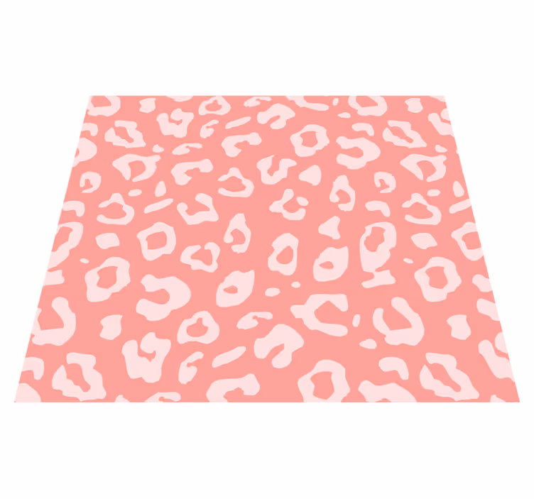 Hayvan baskı pvc halı pembe leopar dokusu - TenStickers