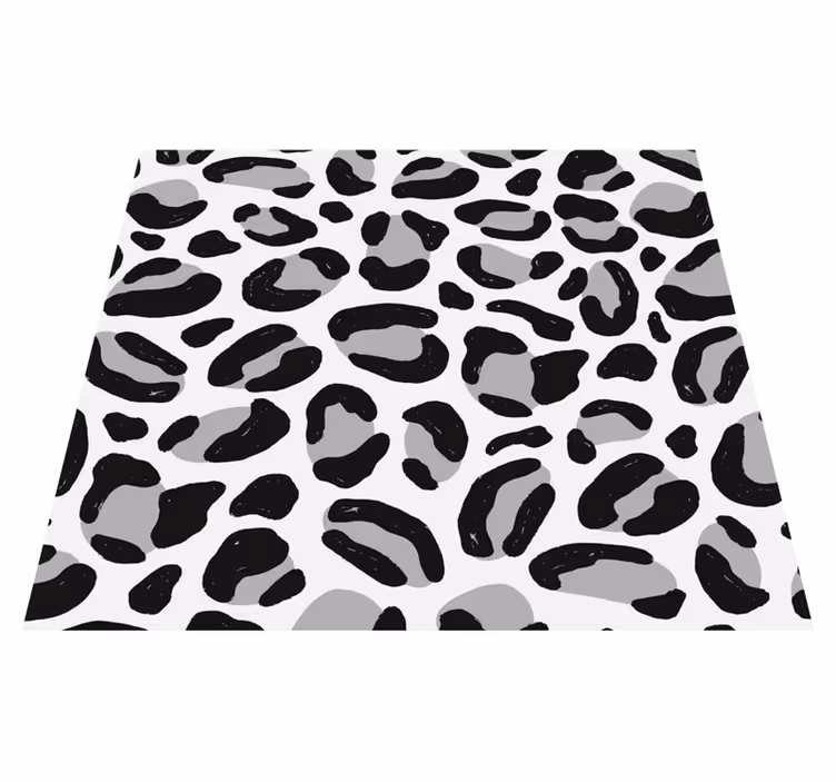 Hayvan baskı pvc halı leopar desenli - TenStickers