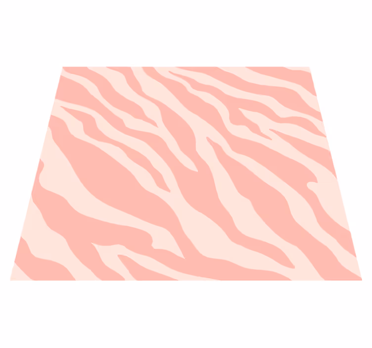 Hayvan baskı pvc halı pembe zebra deseni - TenStickers