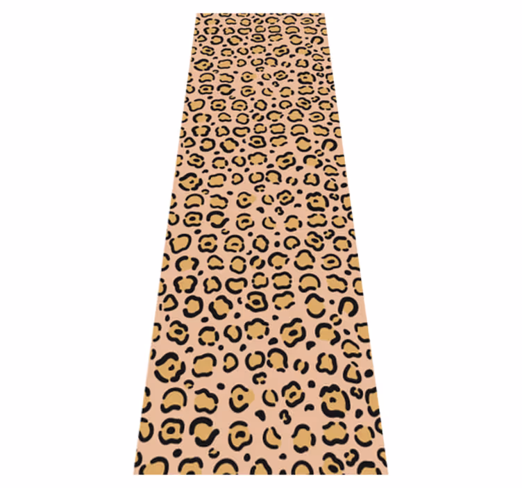 Hayvan baskı pvc halı leopar pastel renkli baskı - TenStickers