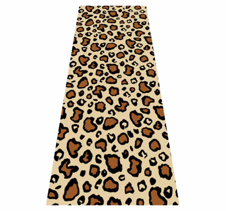 Hayvan baskı pvc halı klasik leopar deseni - TenStickers