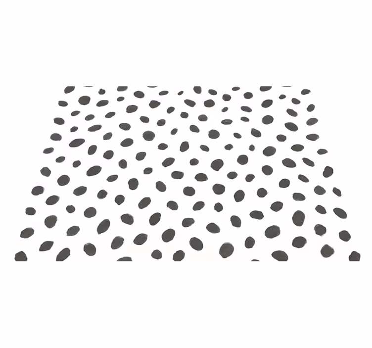 Hayvan baskı pvc halı dalmata desenli - TenStickers