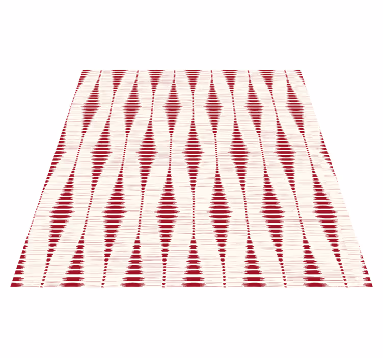 Geometrik pvc halı kırmızı rabaul İkat - TenStickers