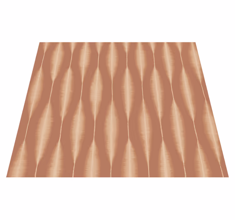 Geometrik pvc halı "ikat kasuri" mocha mousse - TenStickers
