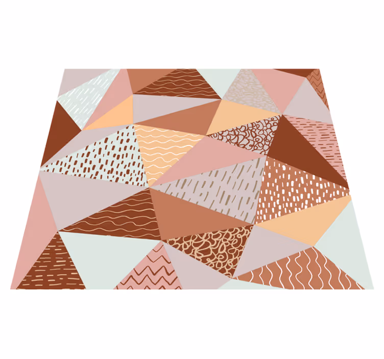 Geometrik pvc halı Üçgenler kompozisyonu - TenStickers