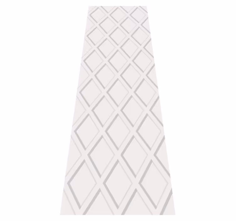 Geometrik pvc halı 3d rombus hamptons deseni - TenStickers