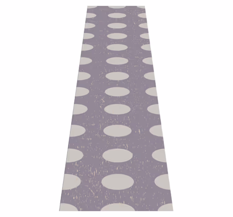 Geometrik pvc halı gri ve mor daireler - TenStickers