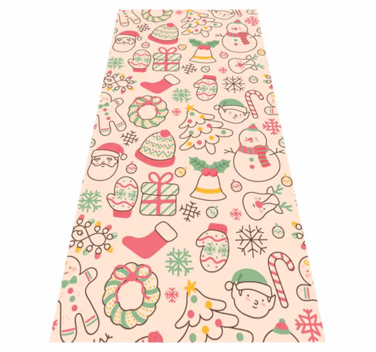 Noel pvc halı christmas ışıkları - TenStickers