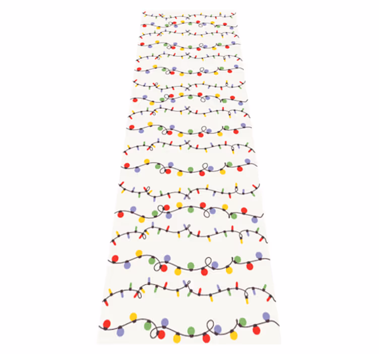 Noel pvc halı renkli noel ışıkları - TenStickers