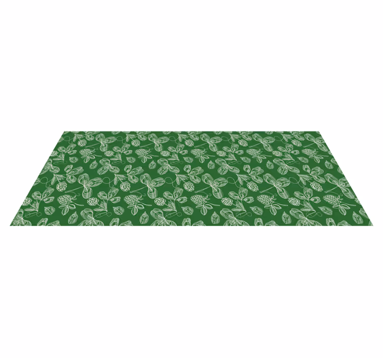 Doğa pvc halı foliage yeşil desen - TenStickers