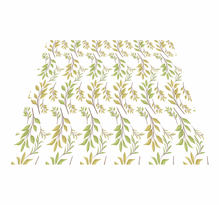 Doğa pvc halı yeşil motif - TenStickers