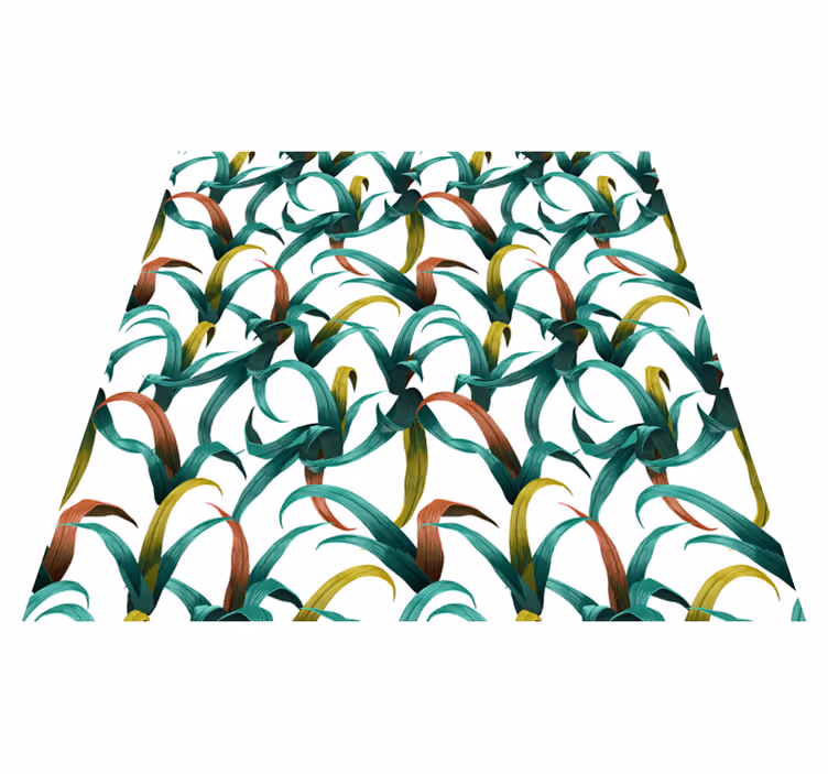 Çiçekler ve bitkiler pvc halı tropik bitki tasarımı - TenStickers
