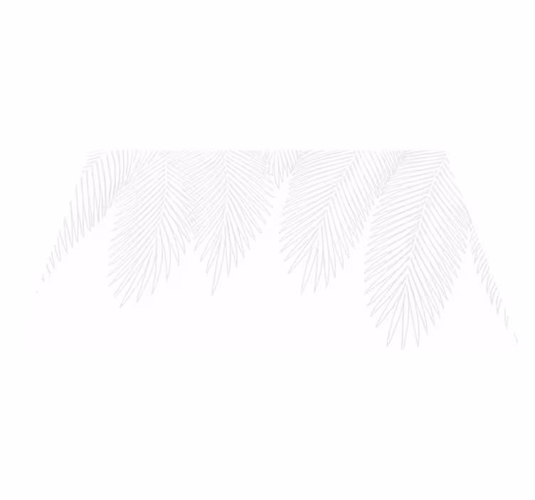 Yatak odası pvc halı neutral palm - TenStickers