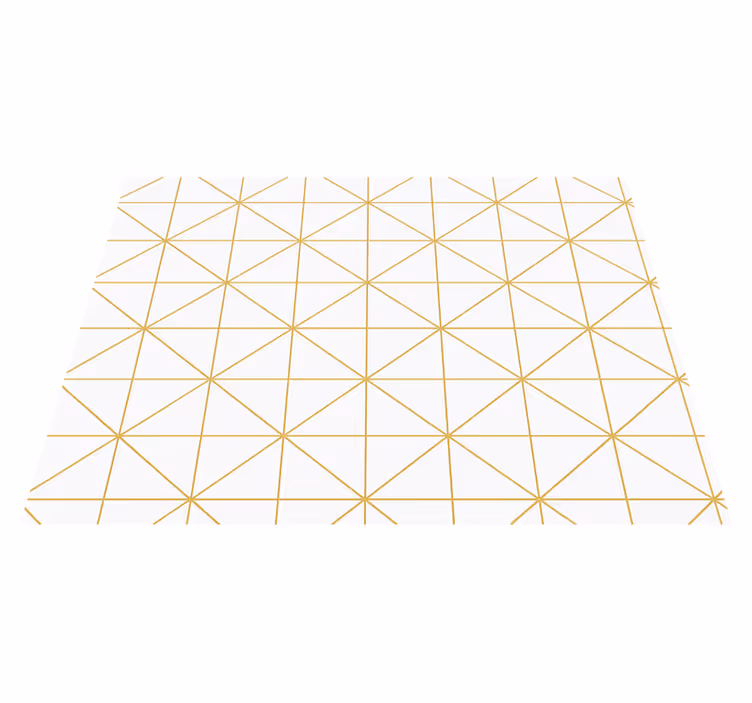 Yatak odası pvc halı altın geometrik - TenStickers