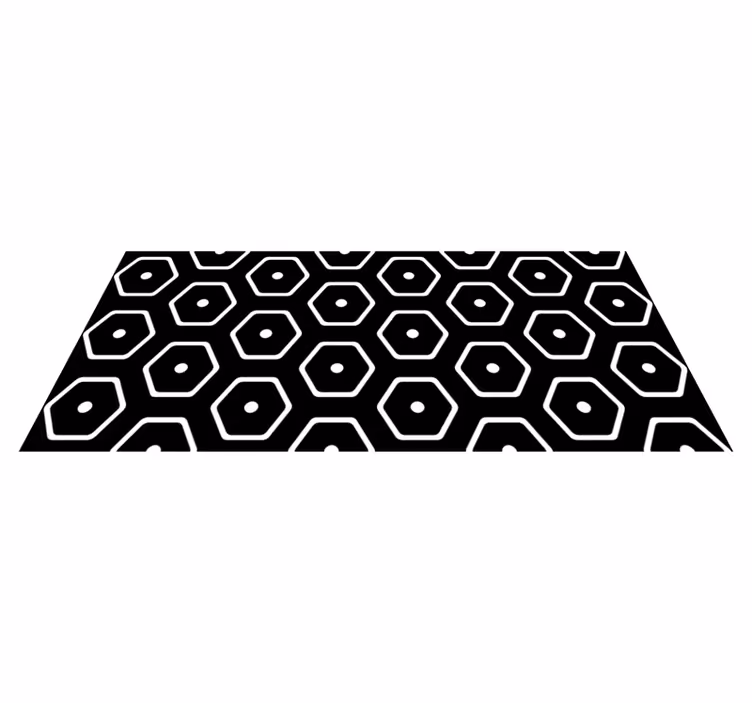Geometrik pvc halı - minimalist geometrik desen - TenStickers