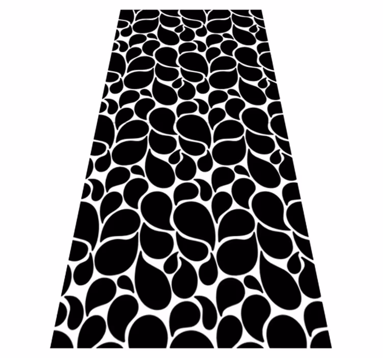 Geometrik pvc halı su damlaları - TenStickers