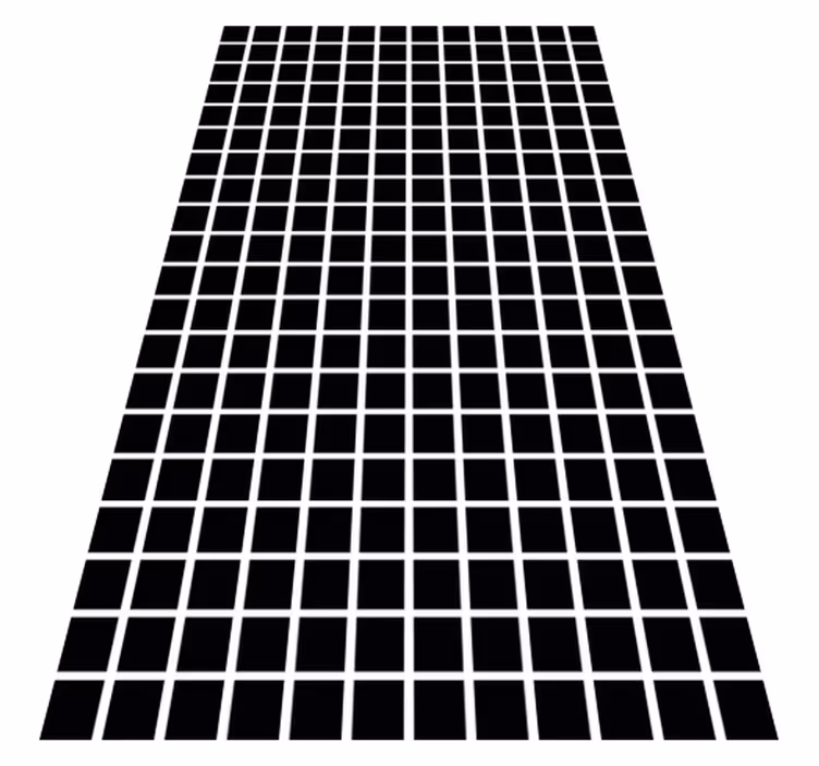 Geometrik pvc halı gri kareler ölçeği - TenStickers