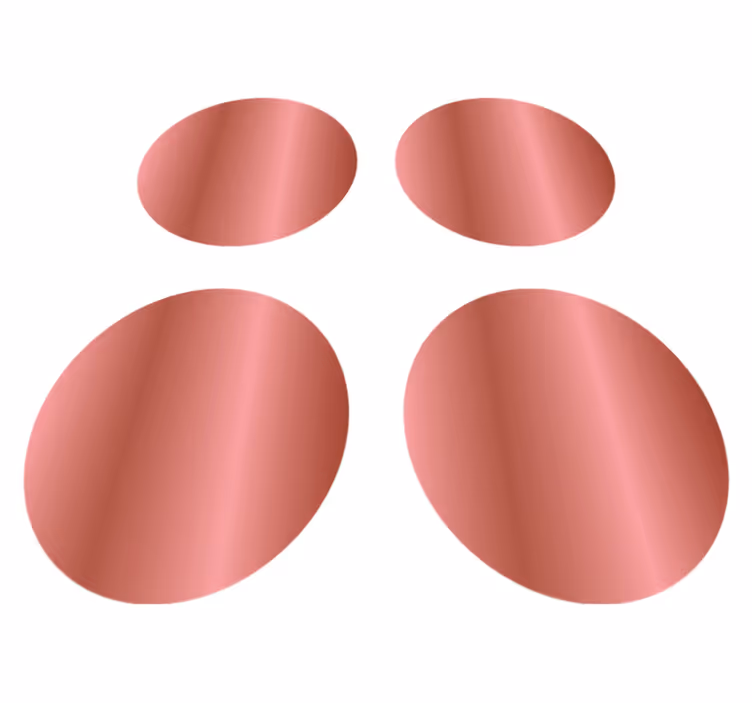 Geometrik pvc halı pembe altın benekli - TenStickers