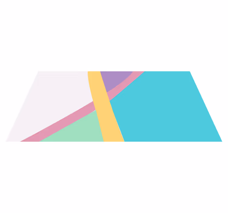 Geometrik pvc halı renkli arka plan blokları - TenStickers