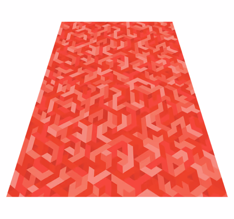 Geometrik pvc halı - karmaşık geometrik düzenleme - TenStickers