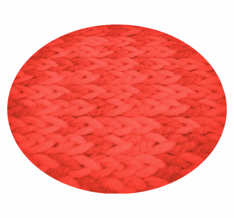 Geometrik pvc halı yuvarlak dokulu desenler - TenStickers