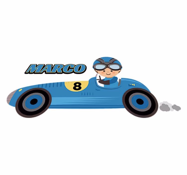 Çocukta pvc halı - formula 1 aracı isimli - TenStickers