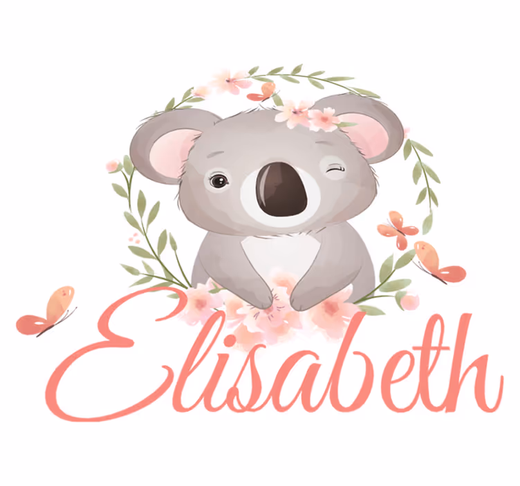 Çocukta pvc halı sevimli hayvan koala isimli - TenStickers
