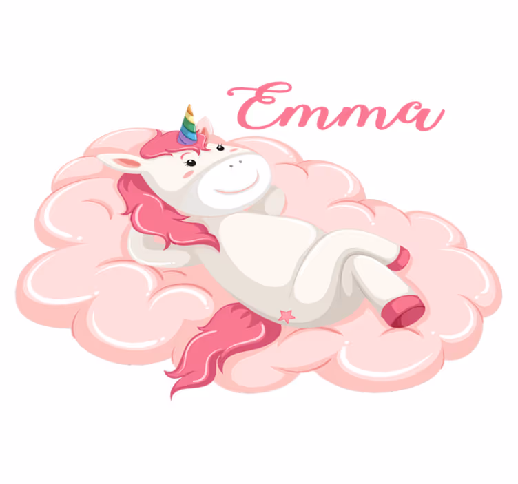 Çocukta pvc halı isimli bulut unicornu - TenStickers