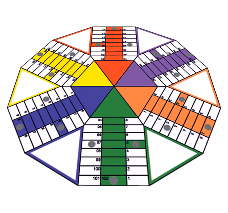 Çocukta pvc halı geometrik yastık oyunu - TenStickers
