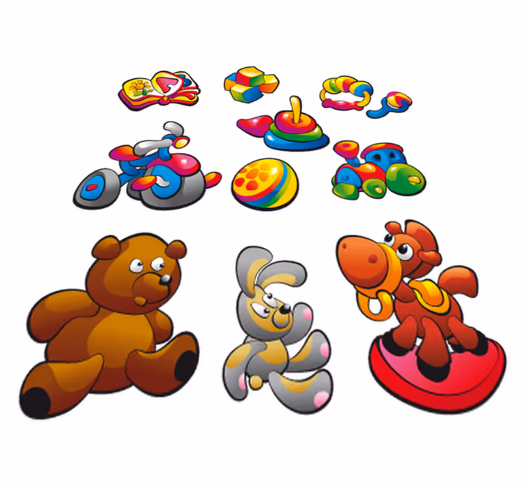 Çocukta pvc halı oyuncak stiker koleksiyonu - TenStickers