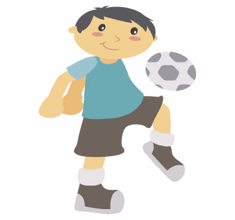 Çocukta pvc halı futbol oynamak için - TenStickers
