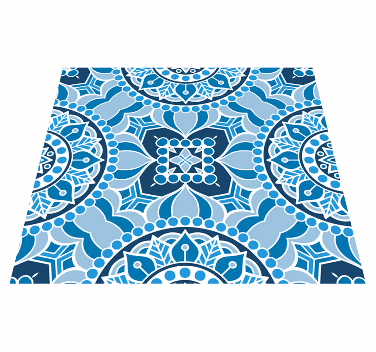 Banyo pvc halı mandala desenli duvar kağıdı - TenStickers