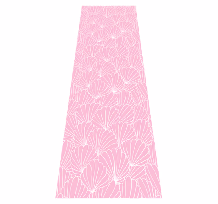 Banyo pvc halı kawaii tarzı pembe kabuklar - TenStickers