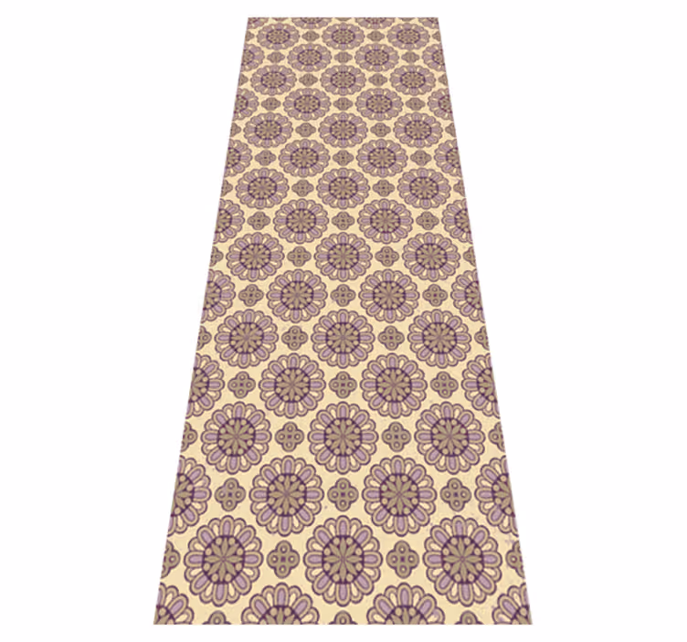 Banyo pvc halı mor etnik tarz mandala - TenStickers