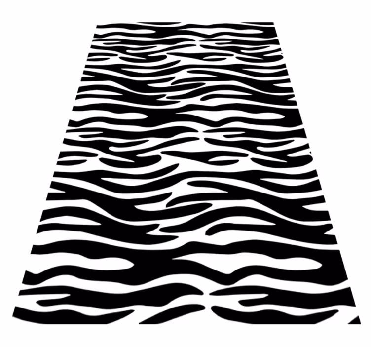 Banyo pvc halı zebra desenli duş perdesi - TenStickers
