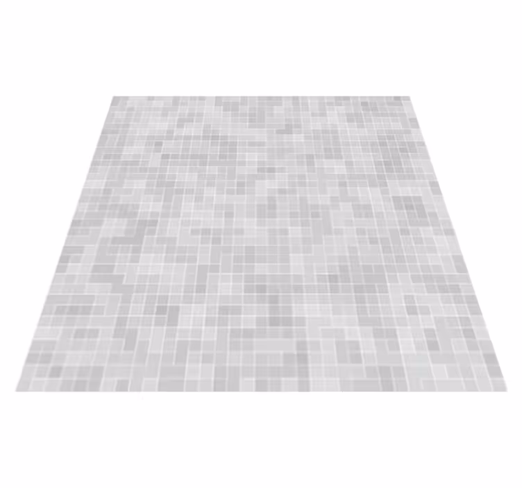 Banyo pvc halı beyaz gri karo mozaik - TenStickers