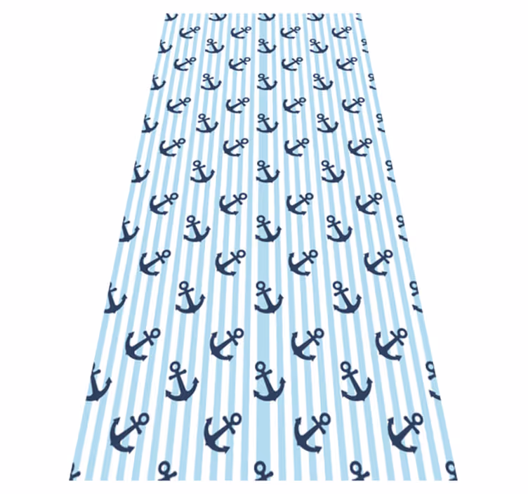 Banyo pvc halı - lacivert dikey Çizgili desen - TenStickers