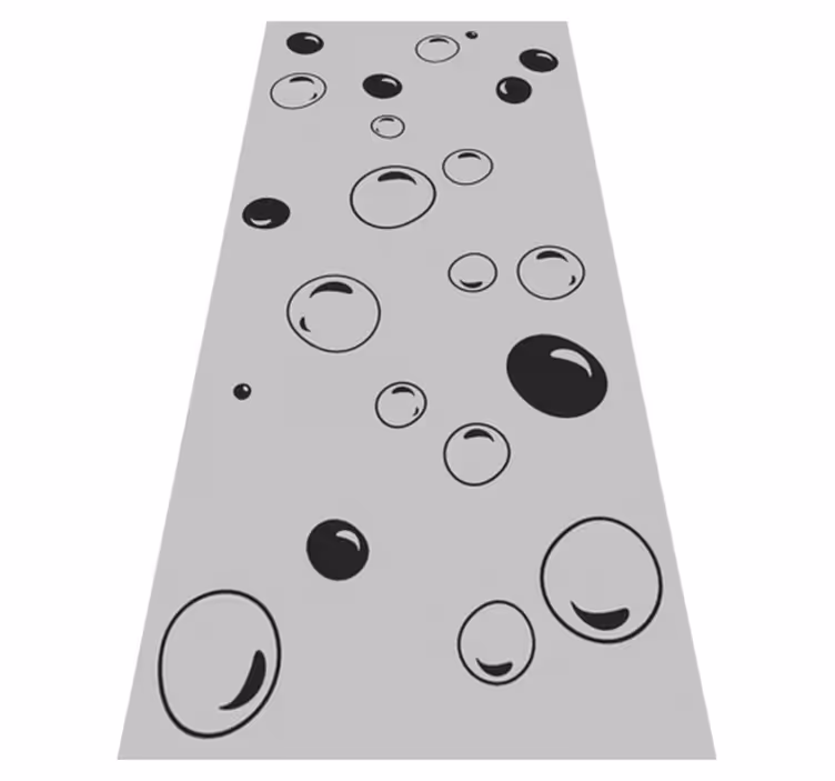 Banyo pvc halı - Şeffaf Üzerine kabarcık baskılı - TenStickers