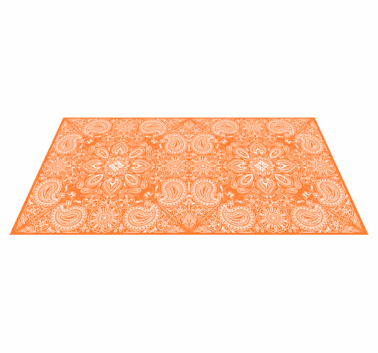 Mutfak pvc halı paisley fayans mobilyası - TenStickers
