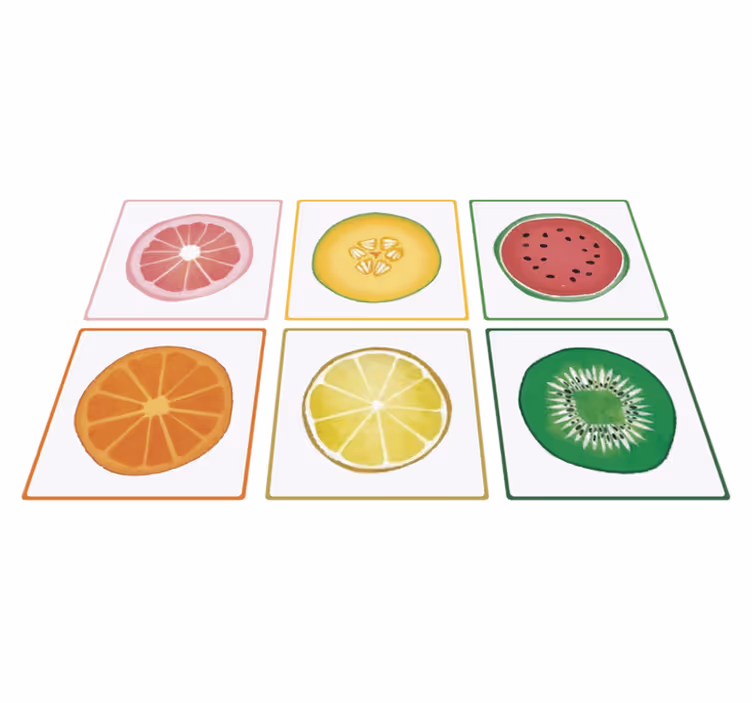 Mutfak pvc halı dilimlenmiş meyve - TenStickers
