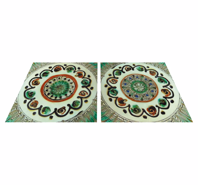 Mutfak pvc halı horezu desenli - TenStickers