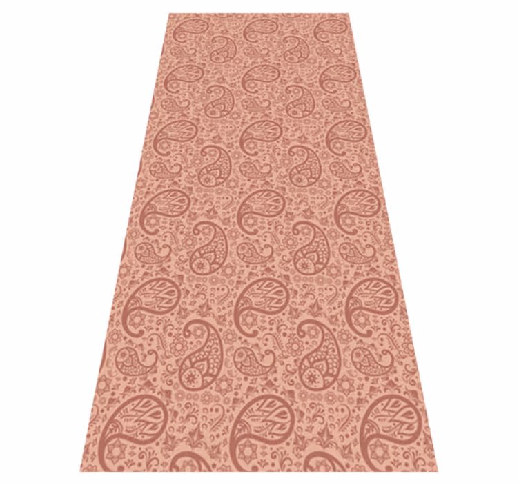 Mutfak pvc halı - paisley desenli buzdolabı - TenStickers
