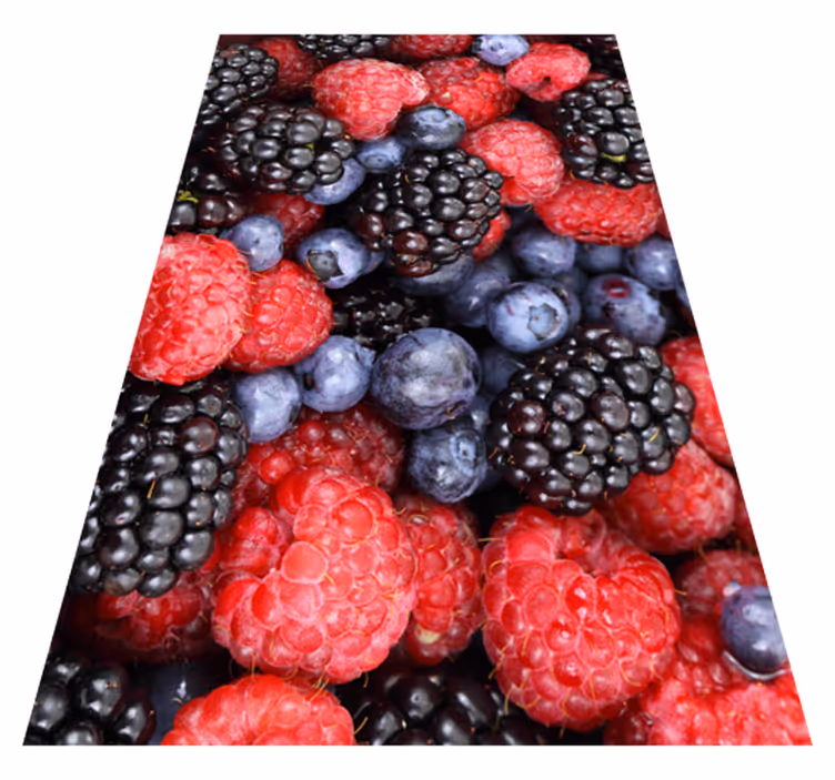 Mutfak pvc halı yaban mersinleri - TenStickers