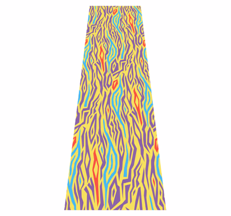 Mutfak pvc halı vintage zebra desenli buzdolabı - TenStickers