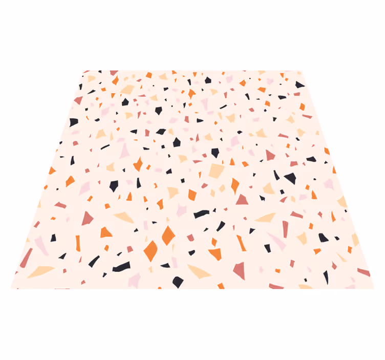 Mutfak pvc halı gri terrazzo levha - TenStickers