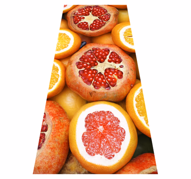 Mutfak pvc halı dilimlenmiş meyveler - TenStickers