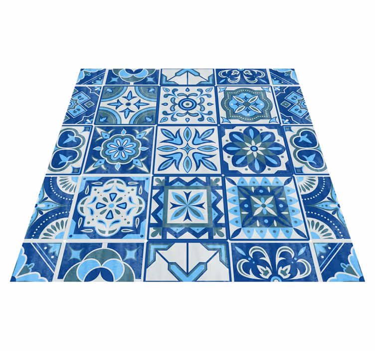 Mutfak pvc halı - talavera desenli mutfak çıkartması - TenStickers